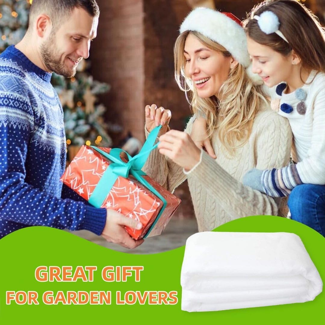 Cubierta de plantas de 10 x 60 pies, protección contra congelación, 1.06 ozyd, cubiertas flotantes de invierno para jardín, cama elevada, manta de