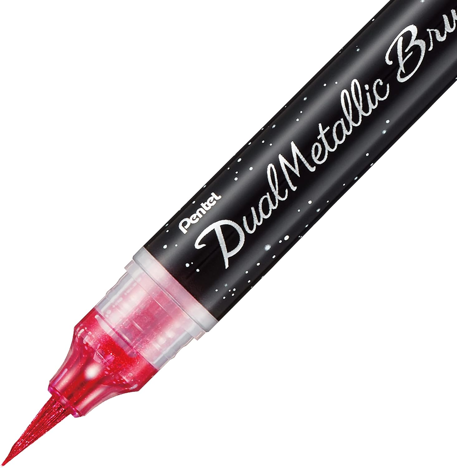 Pentel Arts DualMetallic – Brocha color rosa metálico