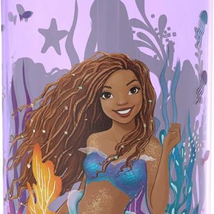 Zak Designs Disney La Sirenita 2023 Botella de agua, niños, escuela o viajes, 25onzas, plástico duradero, boquilla antimicrobiana abatible, tapa, Zak Designs Disney La Sirenita 2023 Botella de agua, niños, escuela o viajes, 25onzas, plástico duradero, boquilla antimicrobiana abatible, tapa,
