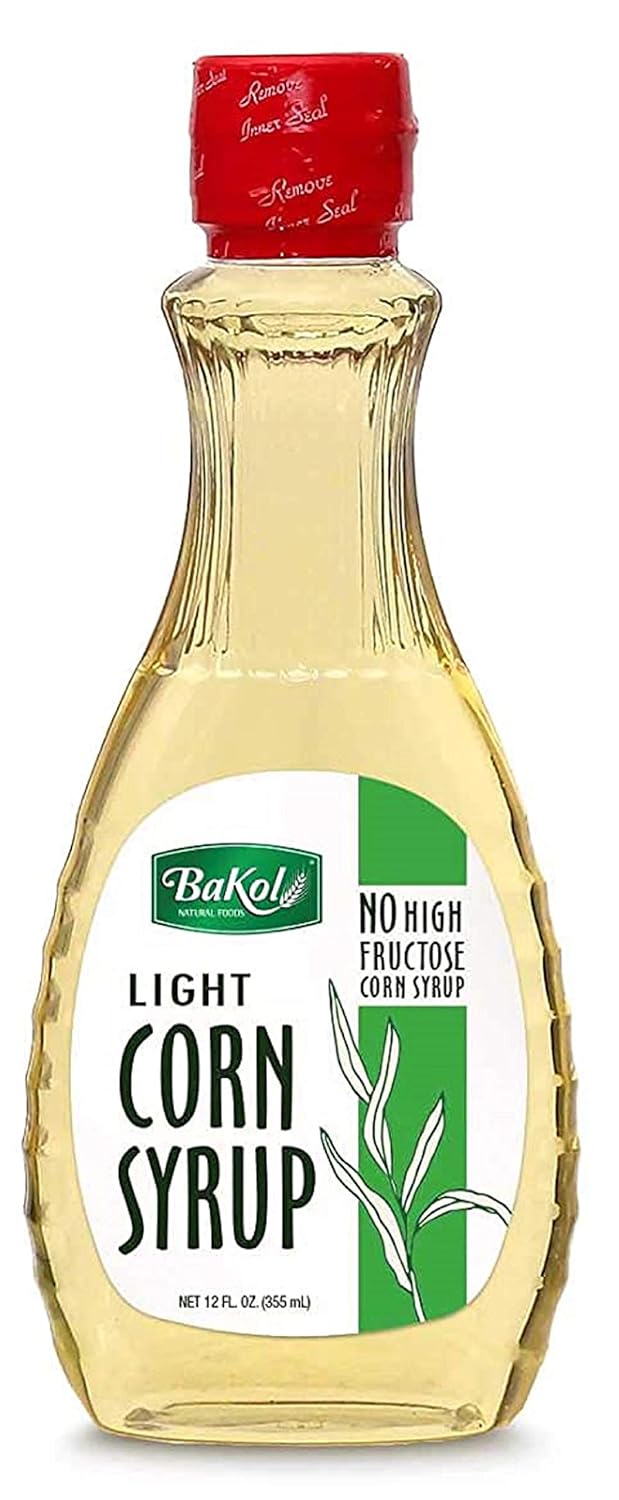 Bakol Jarabe de maíz ligero, 12 onzas líquidas (12.0 fl oz), jarabe simple multiusos para panqueques, barbacoa, jamón, verduras al horno, frutas y
