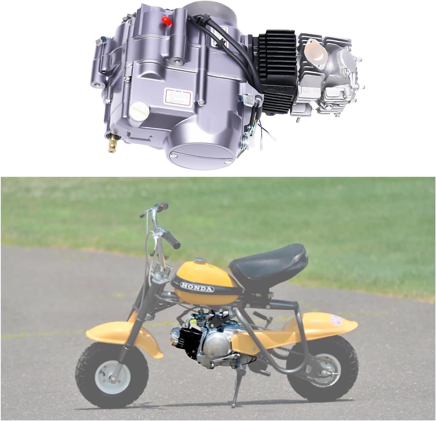 TBVECHI Kit de motor de bicicleta, motor de 140 cc de 4 tiempos, motor de motocicleta apto para HONDA Minitrail Monkey Mini Trail Passport