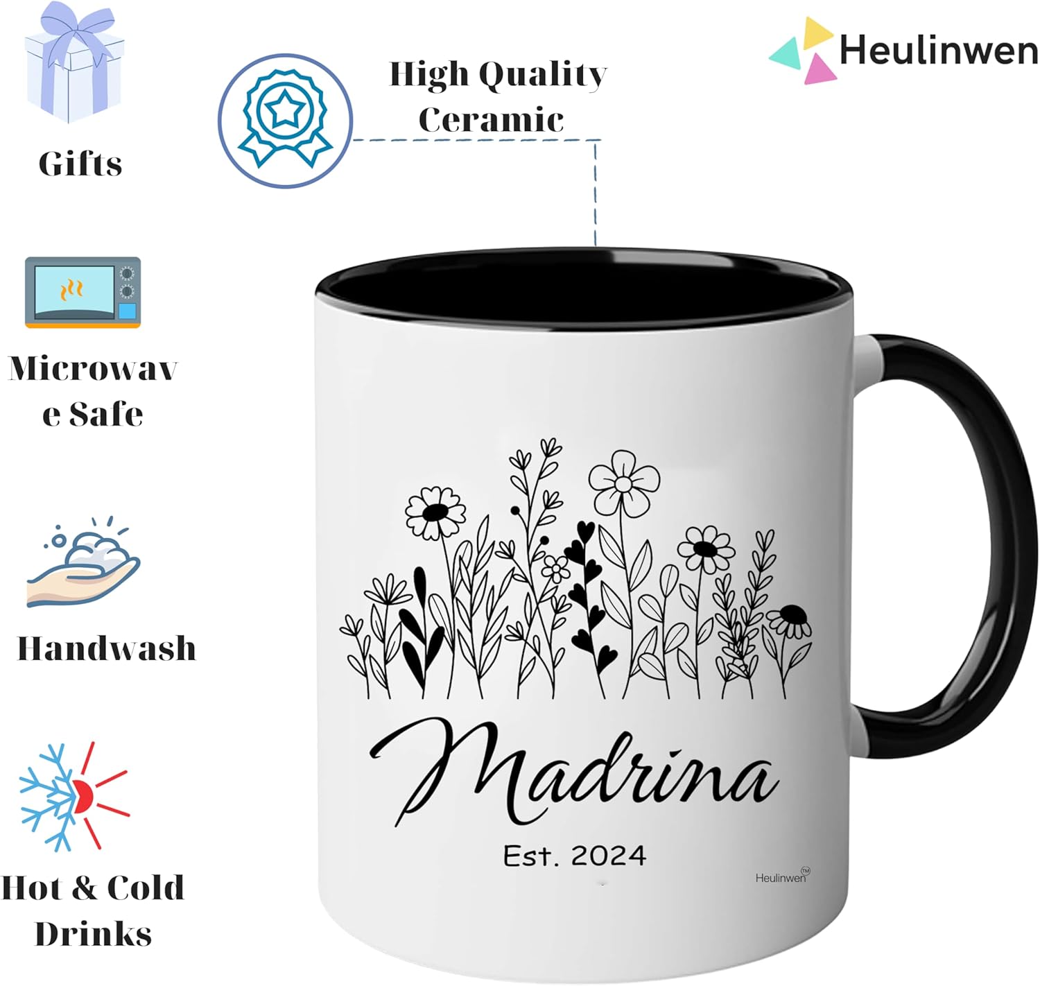 Recuerdos De Bautizo Juego De 2 Tazas Para Café – Regalo Para Padrinos De Bautizo Propuesta Est 2024 – Quieres Ser Mis Padrinos De Bautizo – Dios