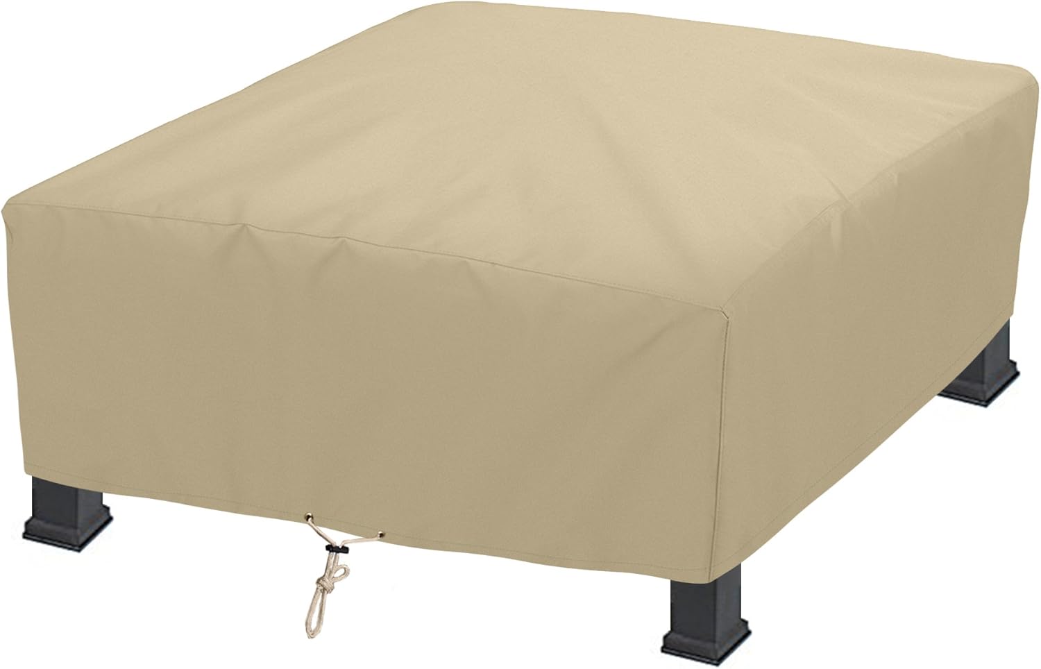 SunPatio Funda cuadrada para fogata de exterior de 42 pulgadas, funda impermeable para fogatamesa, funda resistente para muebles de patio,