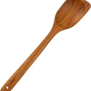 Cuchara de esquina de teca, 13.2 pulgadas de largo, utensilios de madera de teca, cuchara de esquina de madera, cuchara de esquina de mango largo Cuchara de esquina de teca, 13.2 pulgadas de largo, utensilios de madera de teca, cuchara de esquina de madera, cuchara de esquina de mango largo
