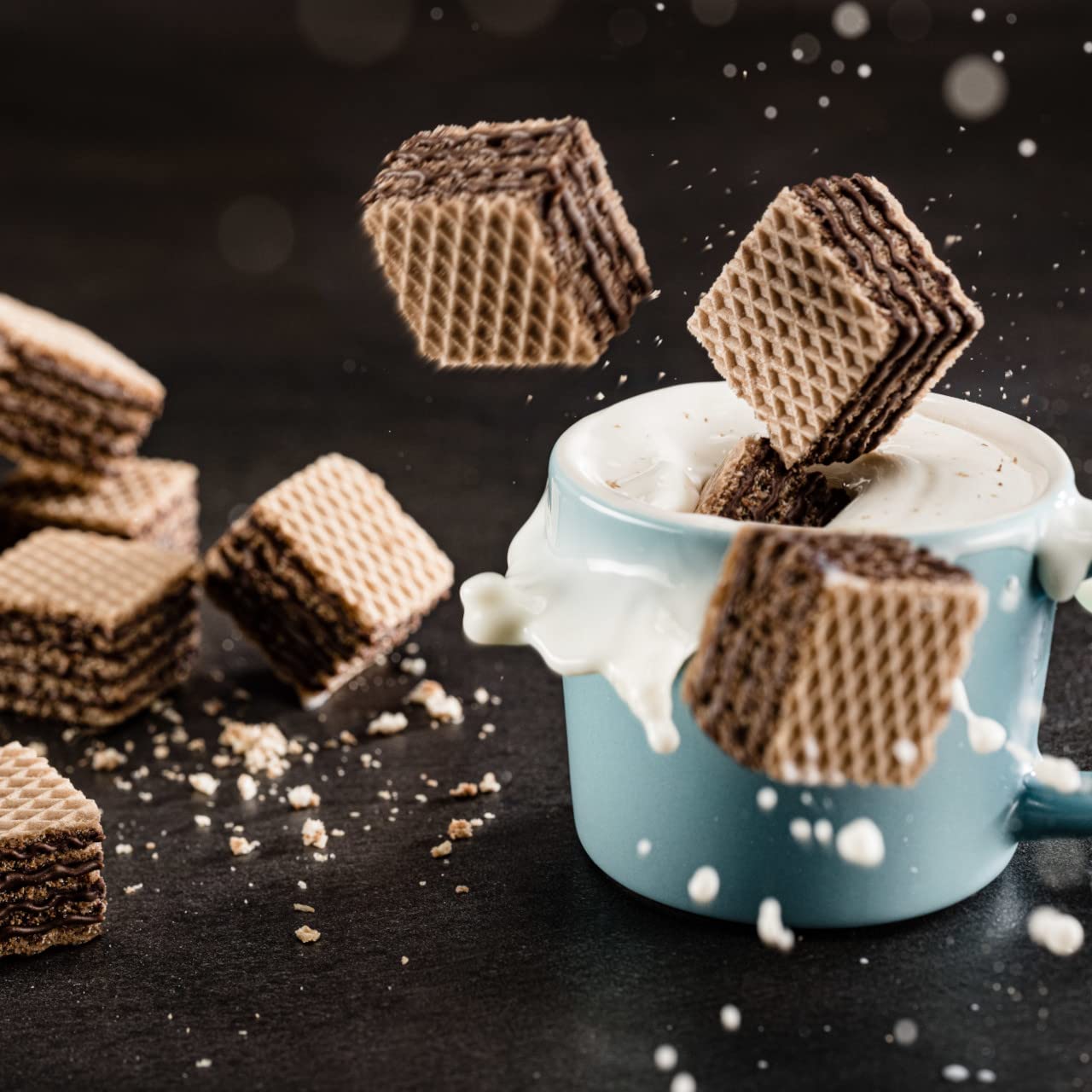 Loacker Quadratini – Galletas prémium de chocolate, 250 gramos8.82 onzas, paquete de 6
