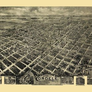 Posterazzi PDXGACO0003SMALL Cordele Georgia 1908 Fowler – Póster impreso, 24 x 18, multicolor Posterazzi PDXGACO0003SMALL Cordele Georgia 1908 Fowler – Póster impreso, 24 x 18, multicolor