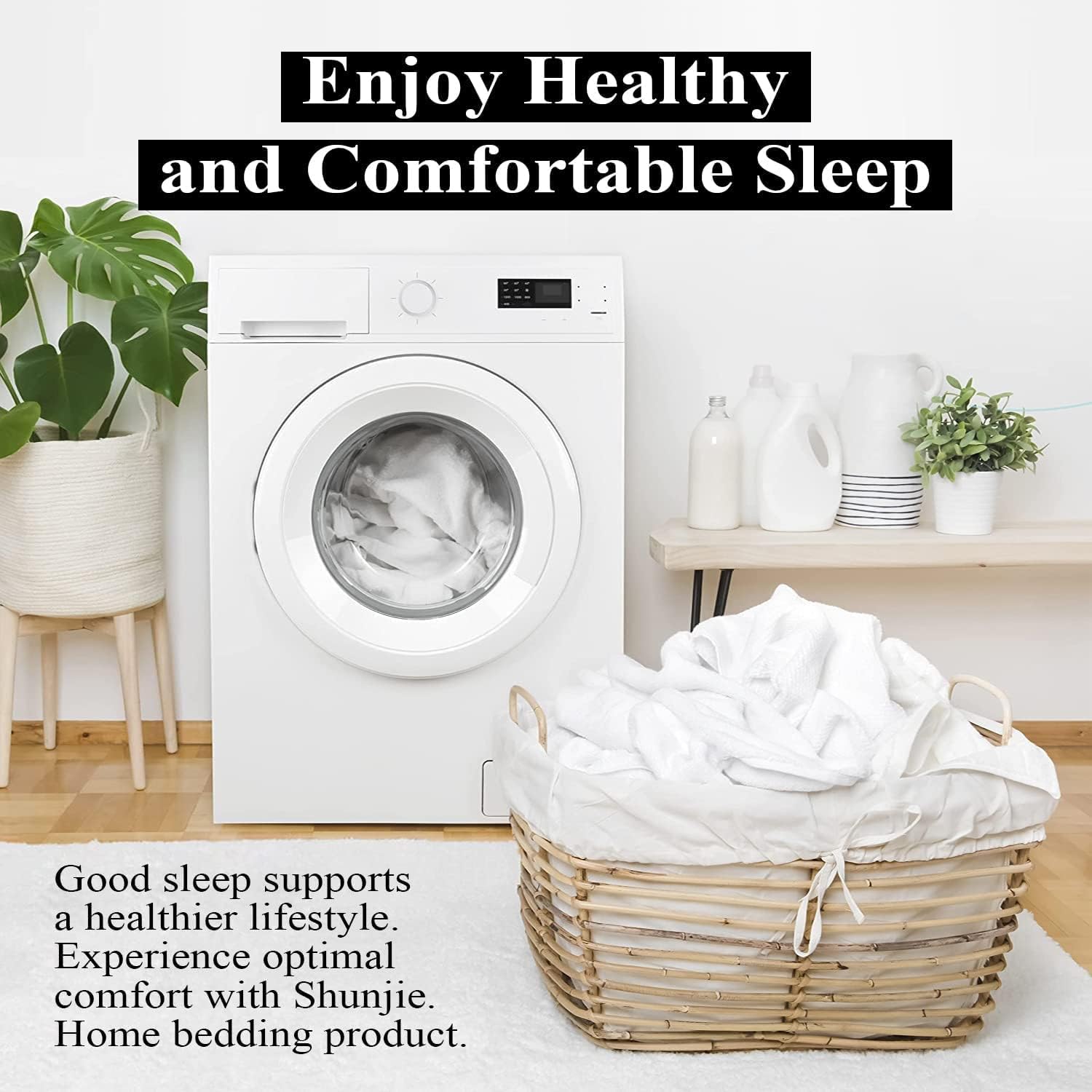 Juego de 4 protectores de almohada 100% de algodón egipcio de 600 hilos tamaño Queen con cremallera, fundas de almohada de tejido satinado,
