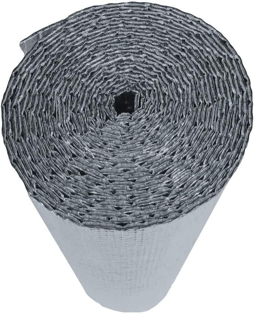 Aislamiento de lámina reflectante de doble burbuja, núcleo de espuma de poliaire, película de barrera radiante, bloqueador de calor, protector de