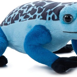 The Petting Zoo Peluche de rana dardo azul, regalos para niños, animales salvajes de la selva tropical, rana dardo de 9 pulgadas The Petting Zoo Peluche de rana dardo azul, regalos para niños, animales salvajes de la selva tropical, rana dardo de 9 pulgadas