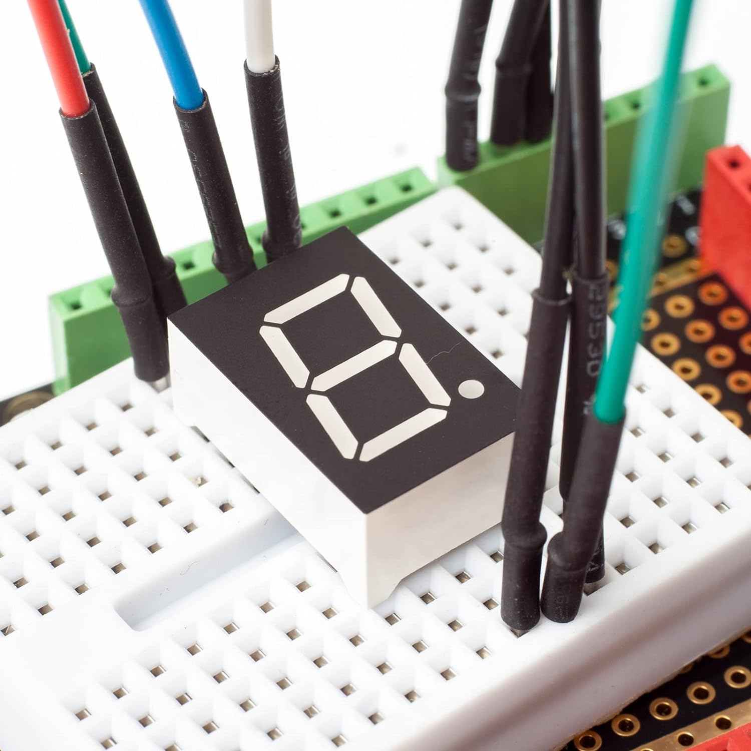 PATIKIL Tubo digital con pantalla LED, paquete de 5 unidades de cátodo común 7 segmentos 10 pines 2 bits 2.1 V módulo de pantalla LED para placas de