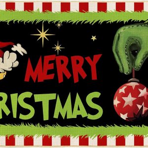 AnyDesign – Tapete de feliz Navidad, divertido personaje de dibujos animados, antideslizante, para puerta delantera, interior y exterior, cocina, AnyDesign – Tapete de feliz Navidad, divertido personaje de dibujos animados, antideslizante, para puerta delantera, interior y exterior, cocina,