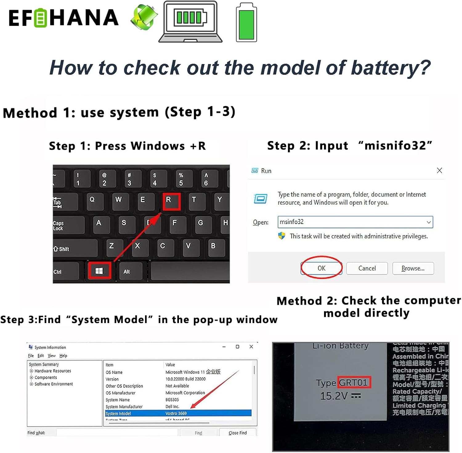 3HWPP – Batería de repuesto para laptop Dell Latitude 5401 5410 5411 5501 5510 5511 Precisión 3541 3551 Inspiron 7706 2 en 1 Inspiron 17 75007506 2