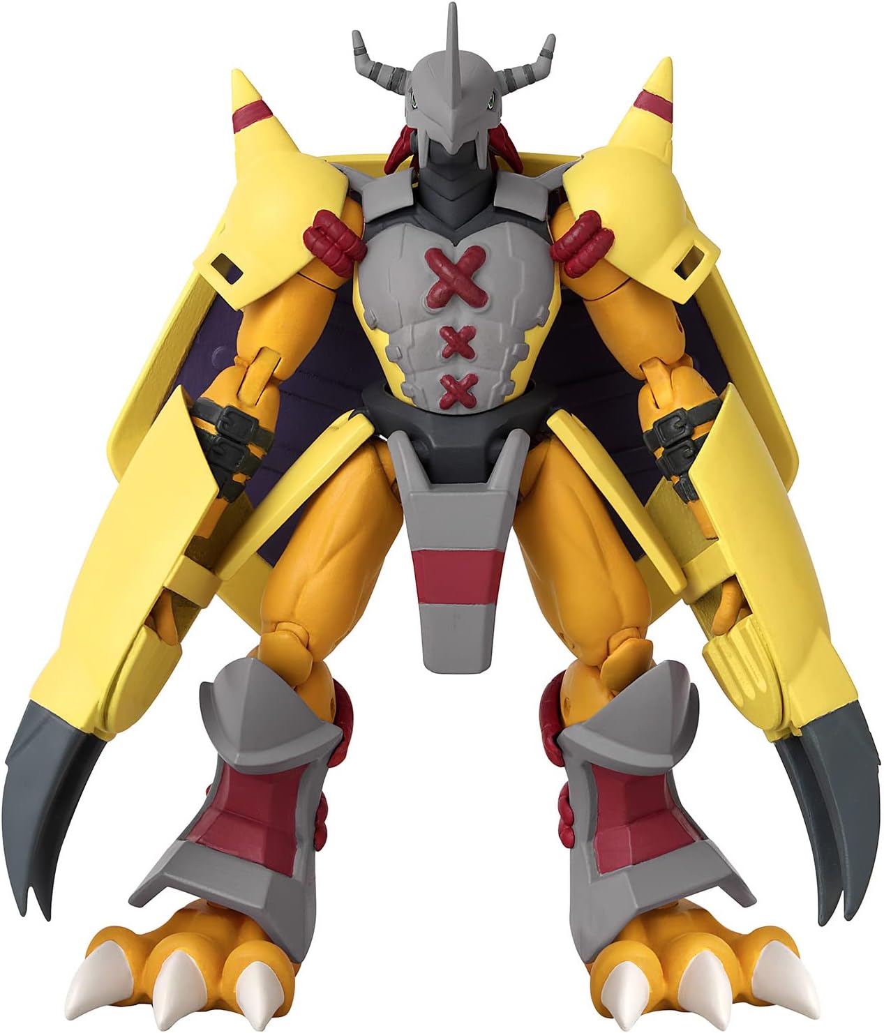 BANDAI Anime Heroes Digimon WarGreymon Figura de acción  Figura de anime articulada WarGreymon de 6.5 pulgadas de alto con juego adicional de manos