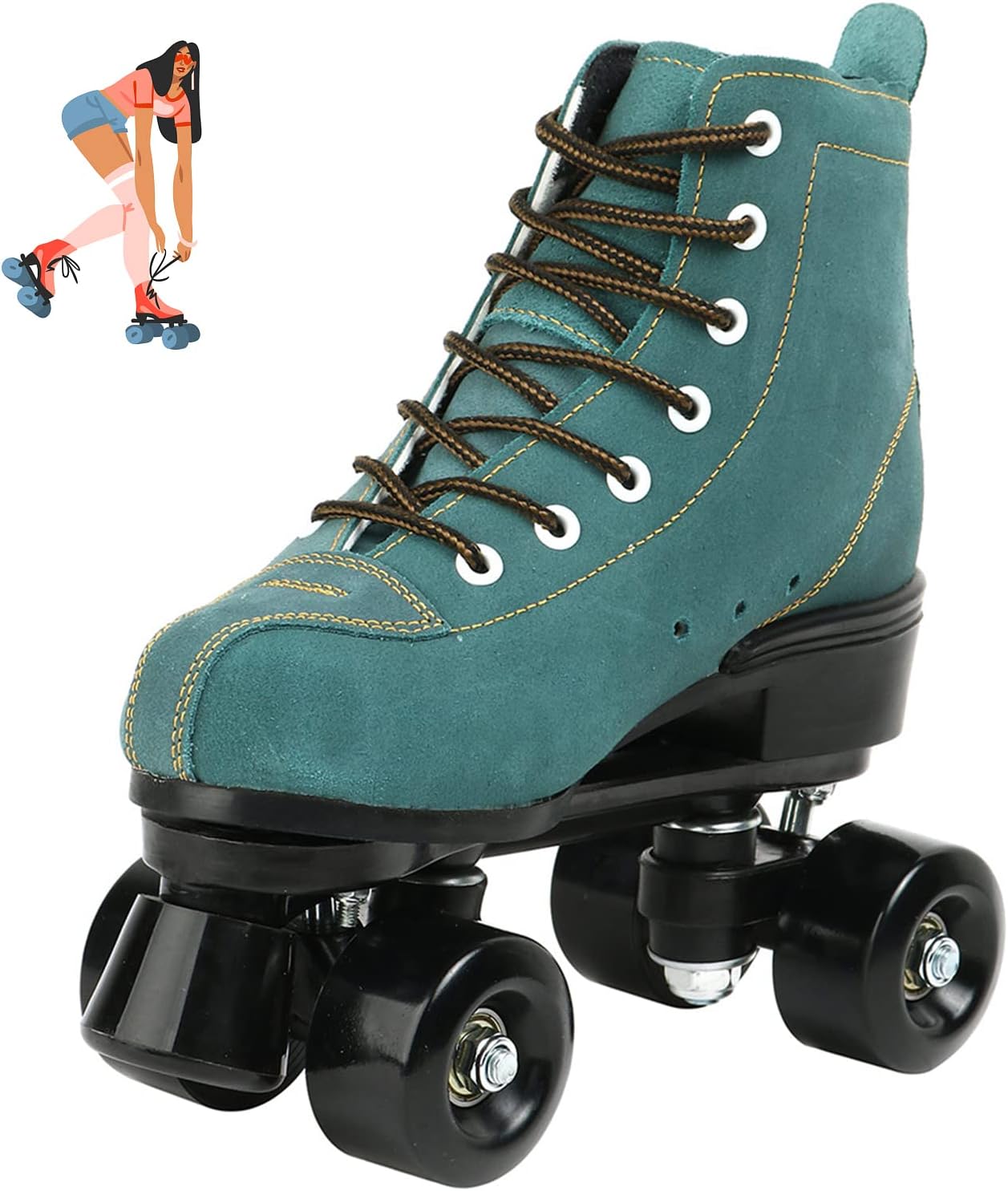 jessie Patines de ruedas para mujer, de doble fila, para exteriores e interiores, patines ajustables para mujeres, hombres, niños y niñas