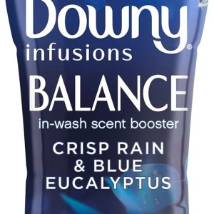 Downy Infusiones – Cuentas potenciadoras de aroma para lavar, equilibrar, lluvia crujiente y eucalipto azul, 13.4 onzas Downy Infusiones – Cuentas potenciadoras de aroma para lavar, equilibrar, lluvia crujiente y eucalipto azul, 13.4 onzas