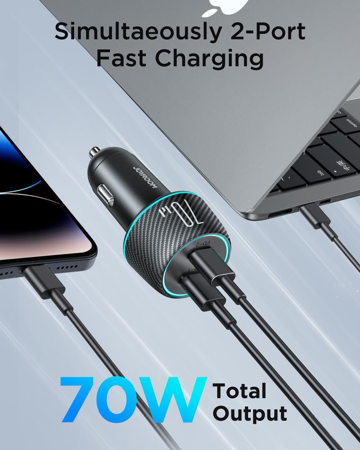 JOYROOM Cargador de coche USB C C 8