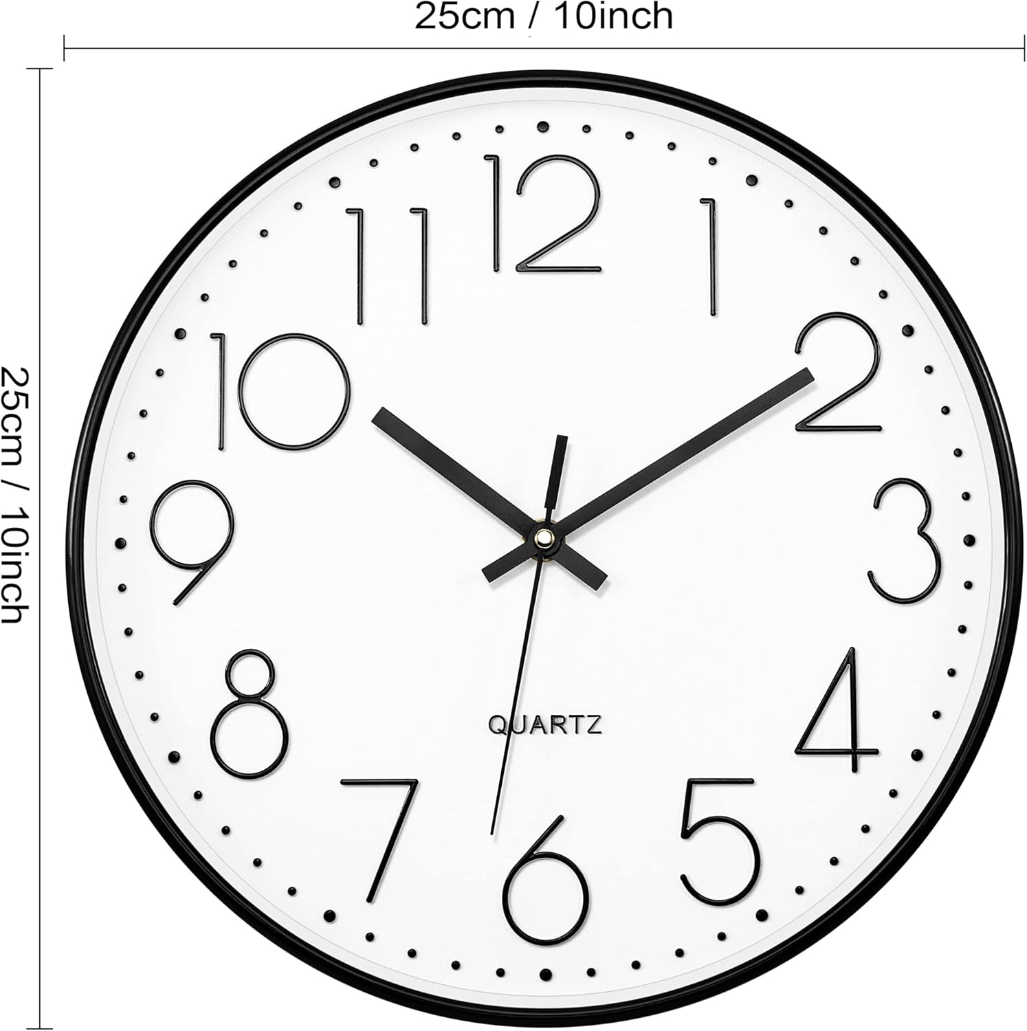 Lumuasky Reloj de pared moderno, silencioso sin tictac, moderno, reloj decorativo para sala de estar, dormitorio, cocina, oficina, escuela, aula