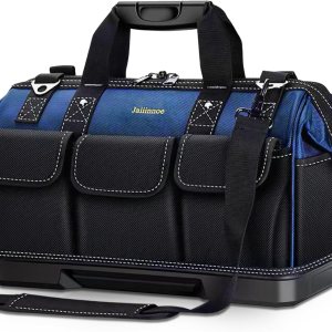 16+1Pockets Tools Bag,Heavy-Duty Electrician Tool Organizer Bag,16 Inch Carry On Electrician Tool Pouch,Waterproof Canvas Tool Bags for Men 16+1Pockets Tools Bag,Heavy-Duty Electrician Tool Organizer Bag,16 Inch Carry On Electrician Tool Pouch,Waterproof Canvas Tool Bags for Men