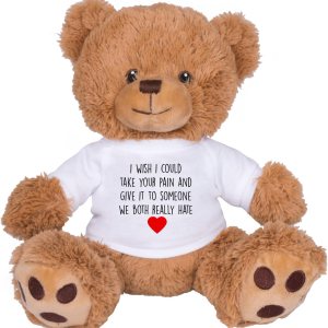 TEESANDTANKYOU Take Your Pain Bear Get Well Sick Regalo Oso de peluche marrón de 8 pulgadas TEESANDTANKYOU Take Your Pain Bear Get Well Sick Regalo Oso de peluche marrón de 8 pulgadas