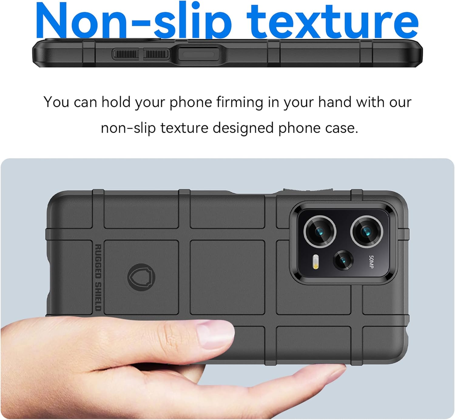 Ysnzaq Funda resistente de grado militar para Xiaomi Redmi Note 12 ProPoco X5 Pro, ultra delgada suave TPU a prueba de golpes Funda protectora para