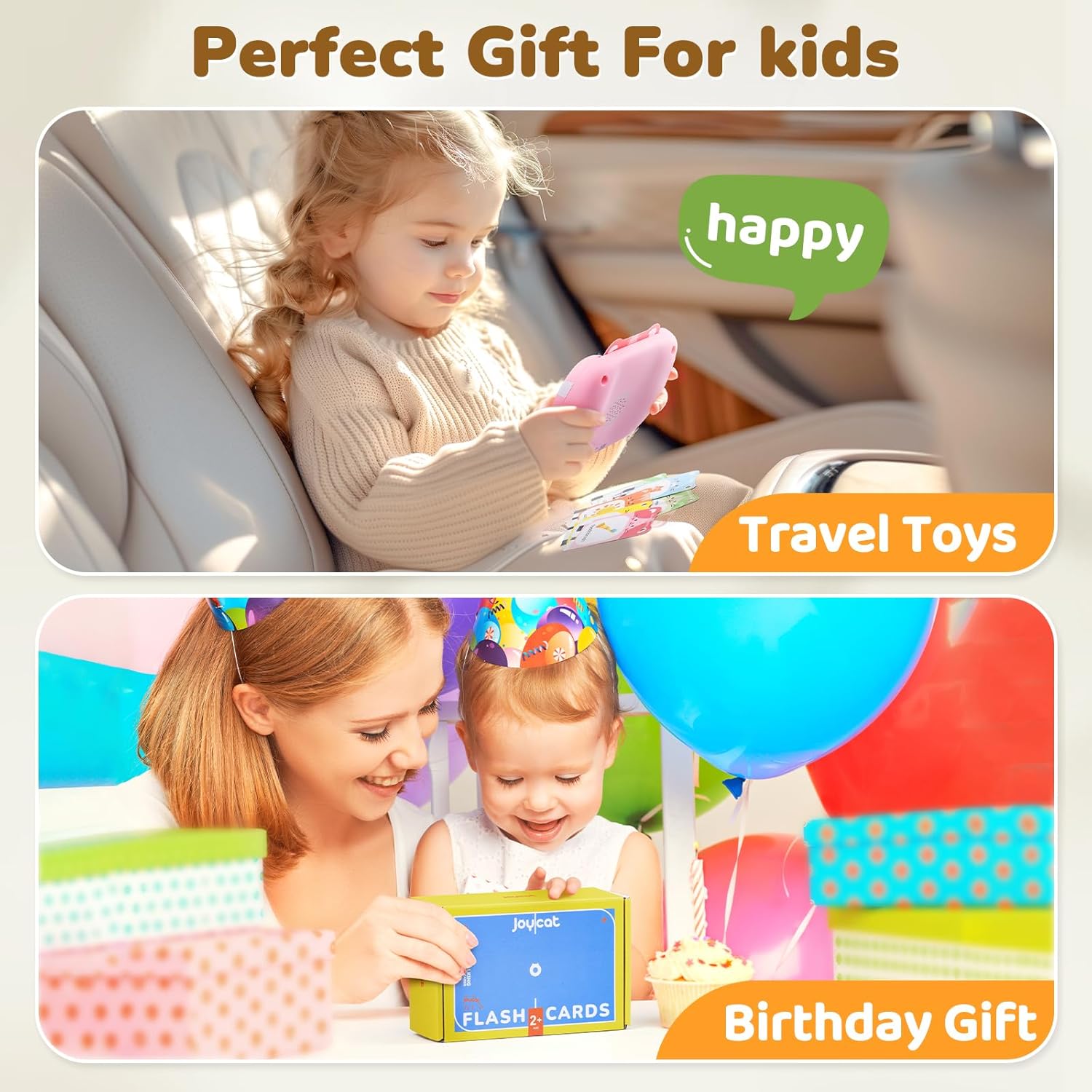 Tarjetas didácticas parlantes para niños pequeños de 1 a 5 años de voz clara y tarjetas gruesas y fáciles de deslizar dentro y fuera, juguetes