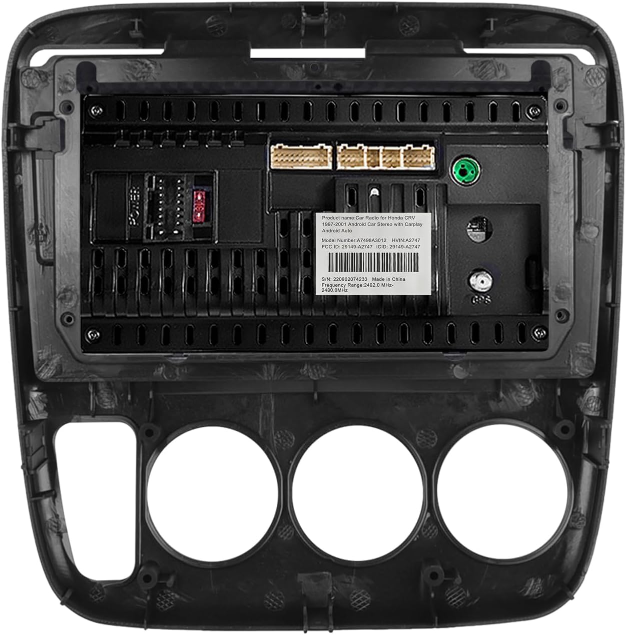 Radio de coche para Honda CRV 1997-2001 Android estéreo de coche con Carplay Android Auto, pantalla táctil de 9 pulgadas, estéreo de coche,