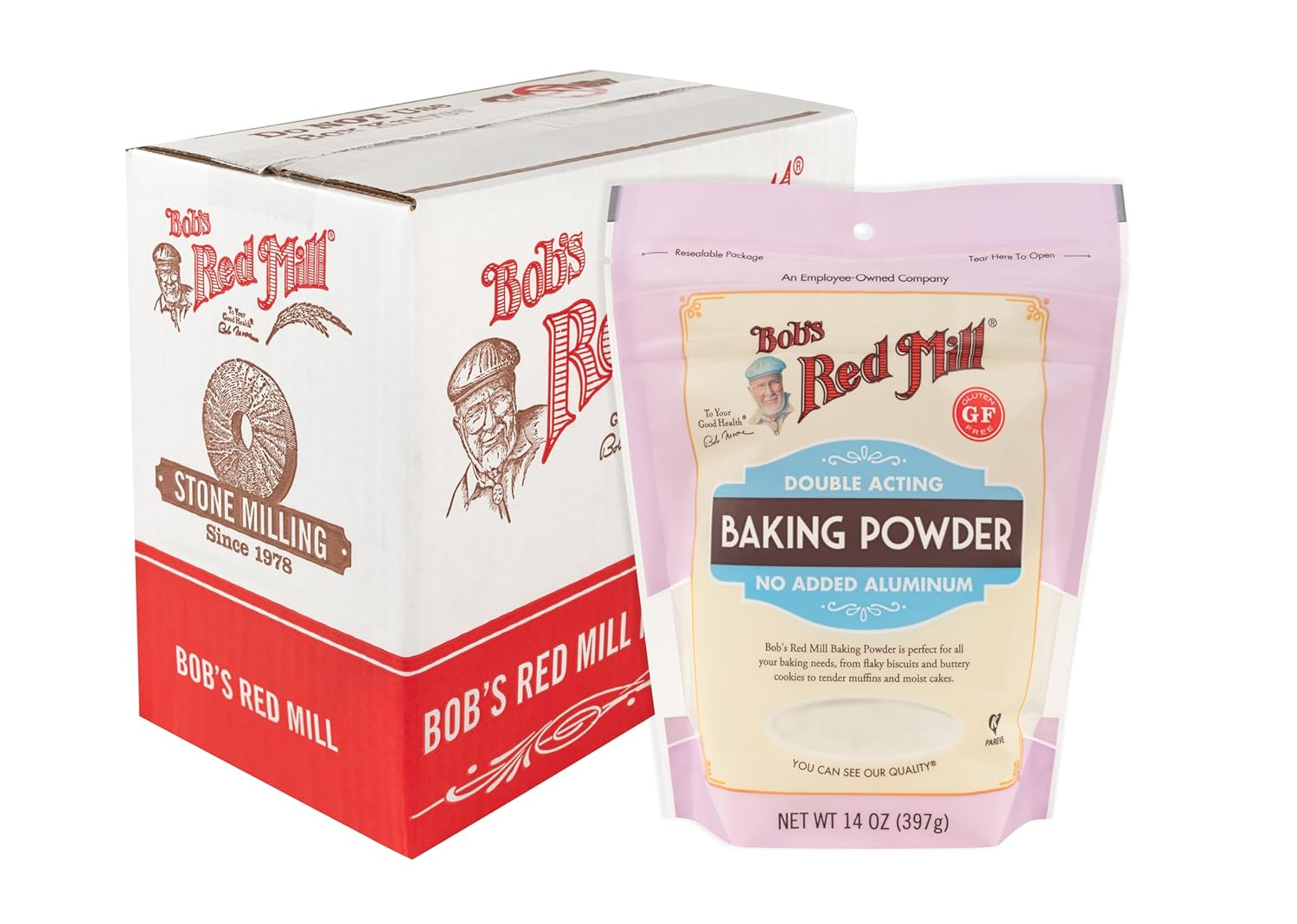 Bob’s Red Mill Polvo de hornear, 14 onzas (paquete de 4)