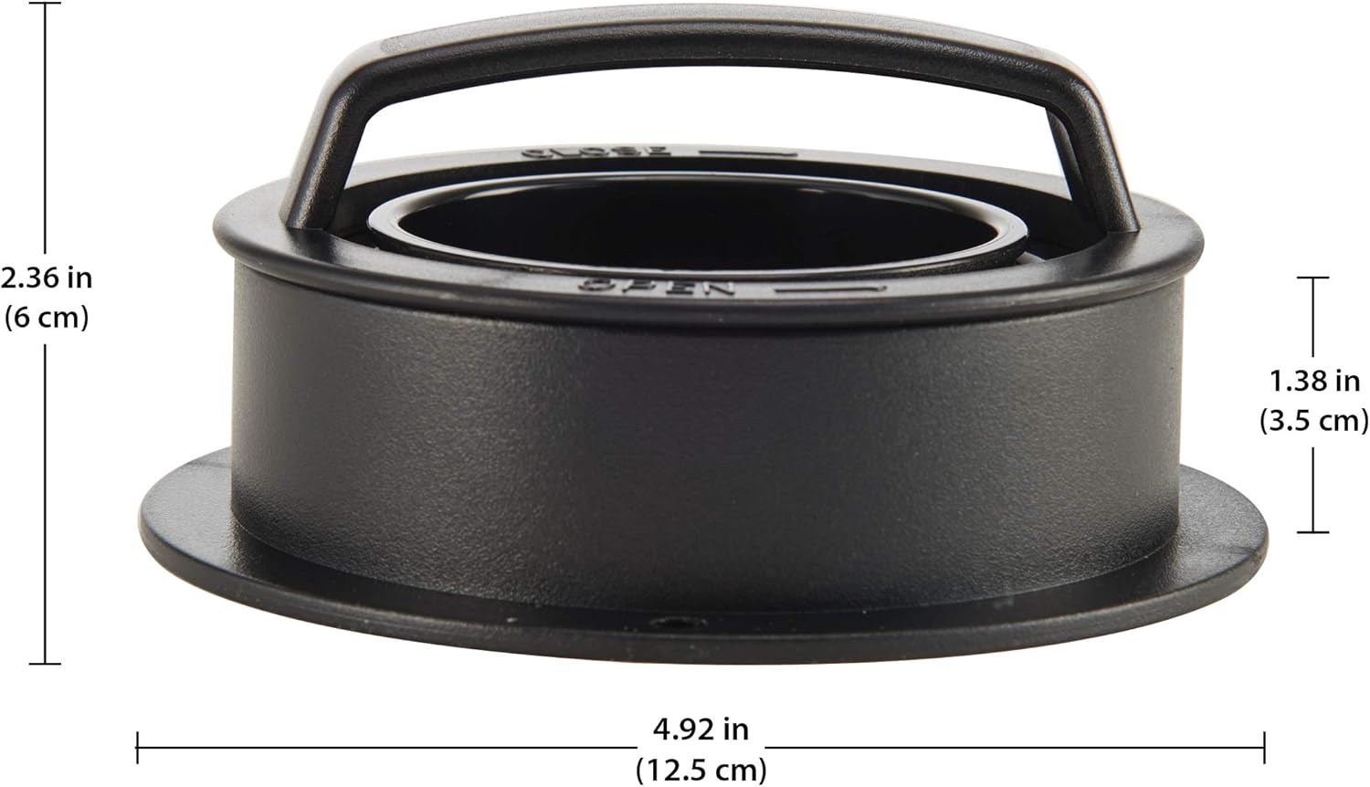 Farberware 5275229 Barbacoa – Prensa deslizante para hamburguesas de doble cara, color negro