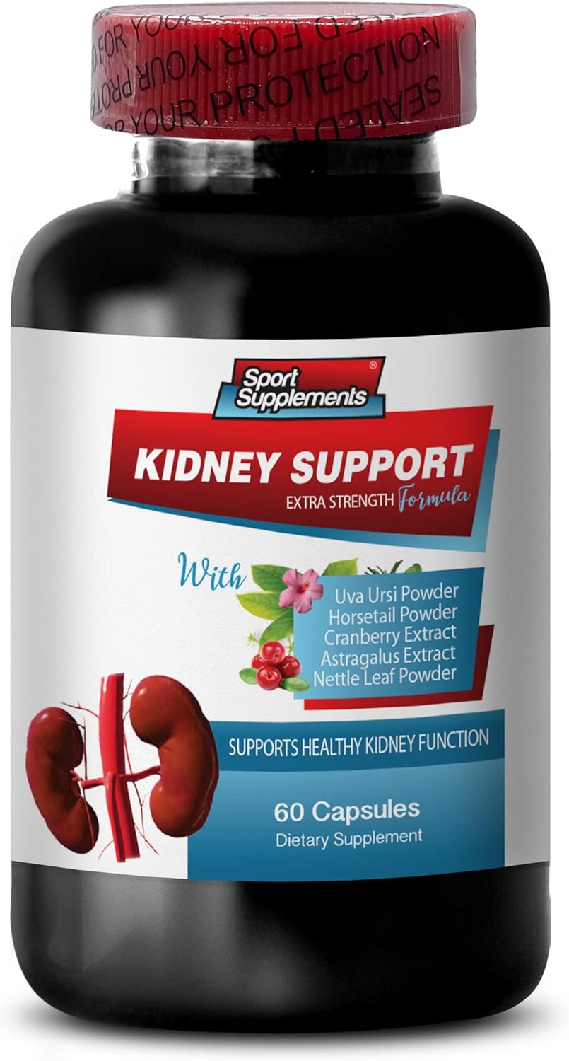 Suplemento dietético de apoyo inmunológico, apoyo renal, vitaminas de arándano, limpieza renal, fórmula de desintoxicación y reparación de riñones,
