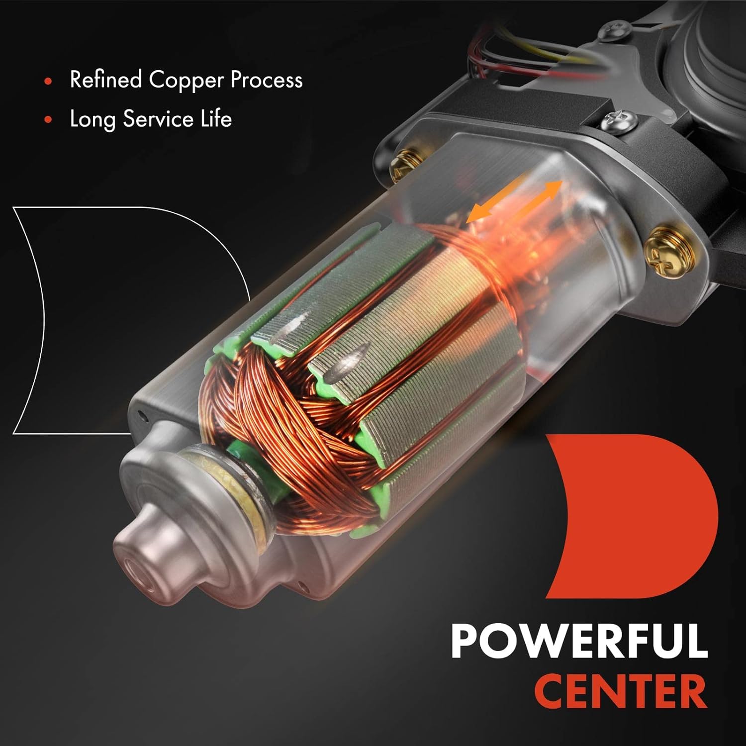 A-Premium Motor eléctrico de elevación de elevalunas compatible con Dodge Grand Caravan 2004-2007, Caravan 2004-2007 y Chrysler Town & Country