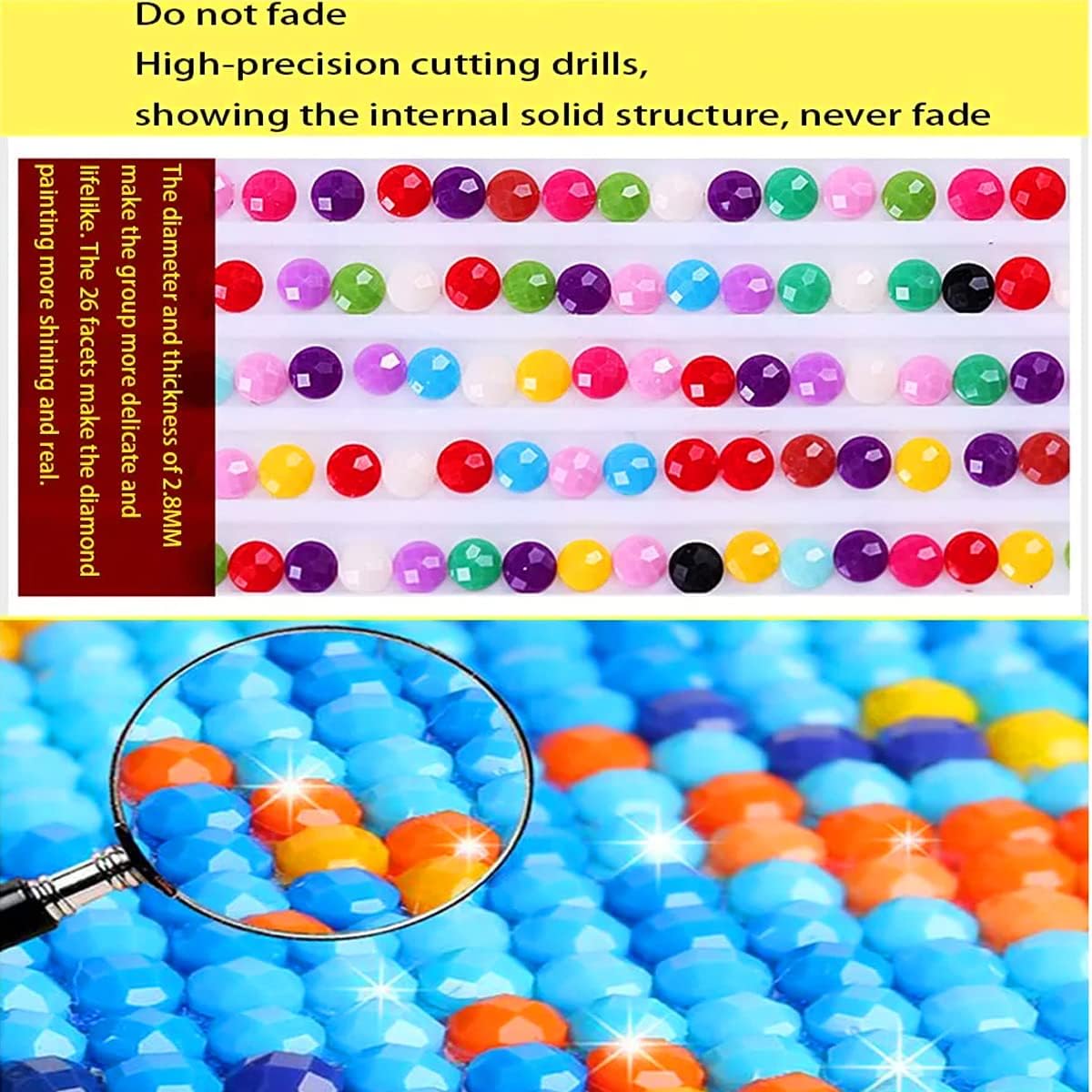 Pintura de diamante 5D con diseño de guepardo para bricolaje, pintura de diamantes de animales, kit de accesorios de pintura de diamante, accesorios