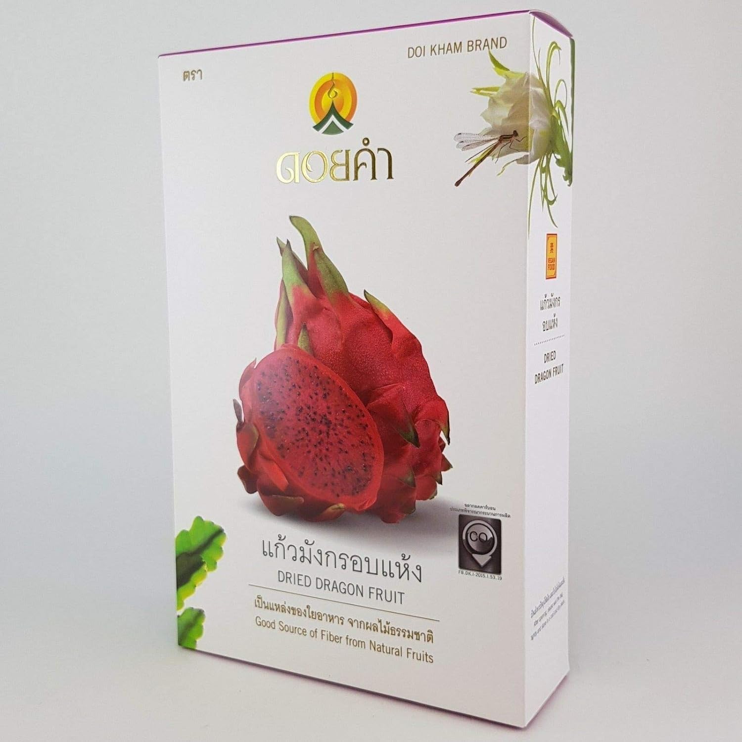 Bocadillos de fruta de dragón deshidratados Sabores naturales 100% veganos Halal 3.53 oz