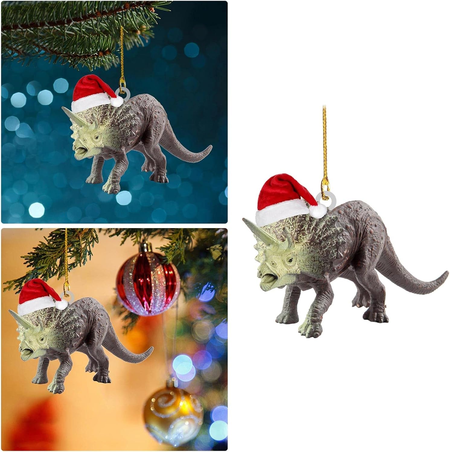 Adornos colgantes de madera de Navidad, 1 paquete de adornos colgantes planos para automóvil, adorno de automóvil enano, regalo de estatua de