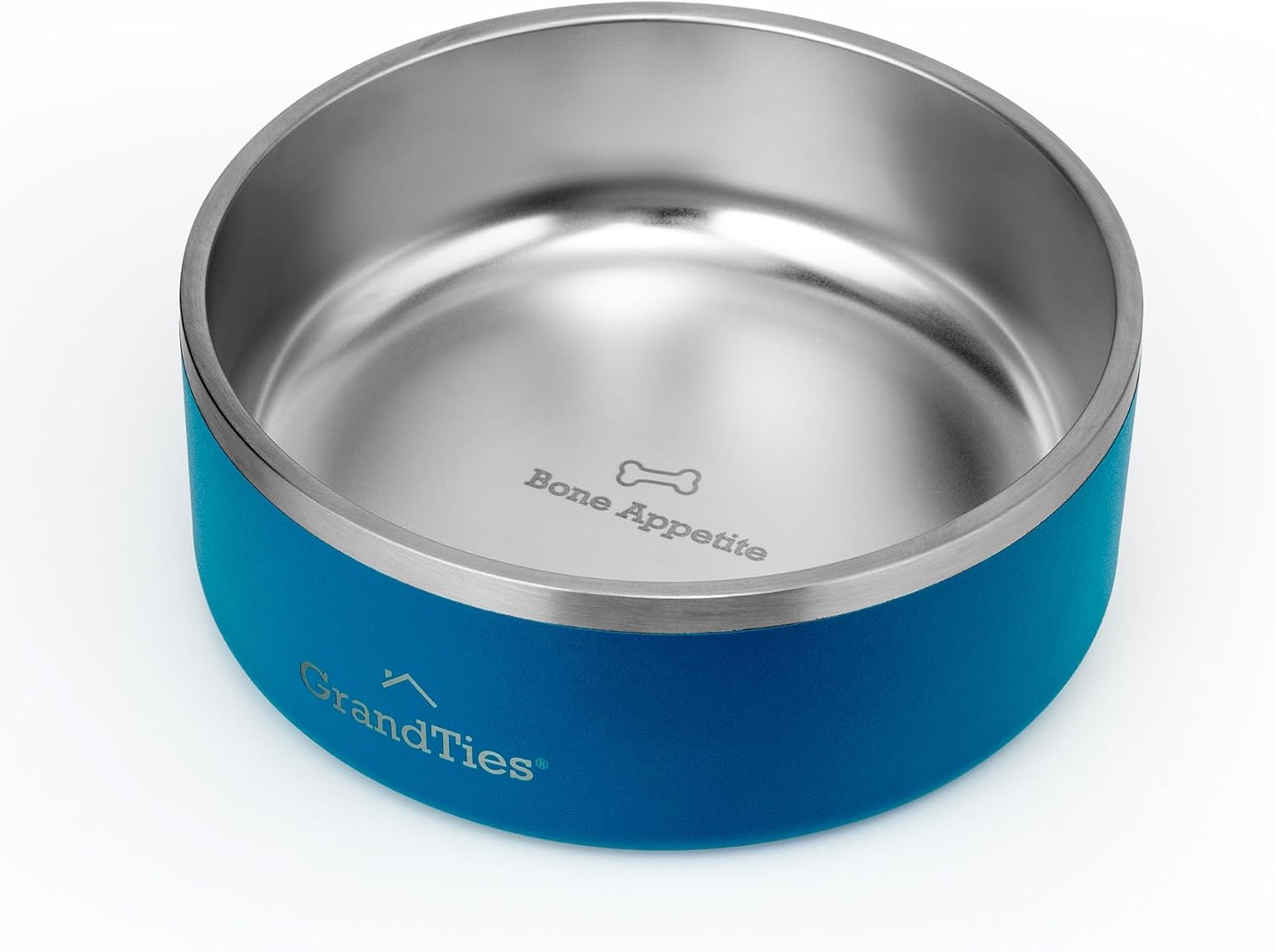 GrandTies Cuenco de acero inoxidable para perros  Cuenco reutilizable grabado sin BPA con aislamiento para gatos y perros  Cuenco grande y