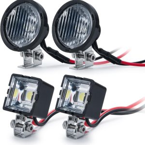 110th RC Coche LED Luz de techo Foco Foco Actualización para Axial SCX10 TRX4 D90 RC Crawler Truck Car (cuadrado) 110th RC Coche LED Luz de techo Foco Foco Actualización para Axial SCX10 TRX4 D90 RC Crawler Truck Car (cuadrado)