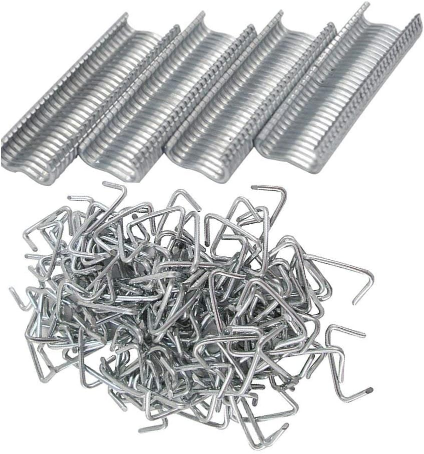 Alicates de anillo de cerdo con 600 anillos de cerdo de acero galvanizado para ollas de cangrejo, jaulas, trampas, cercas, cubiertas de salchichas y