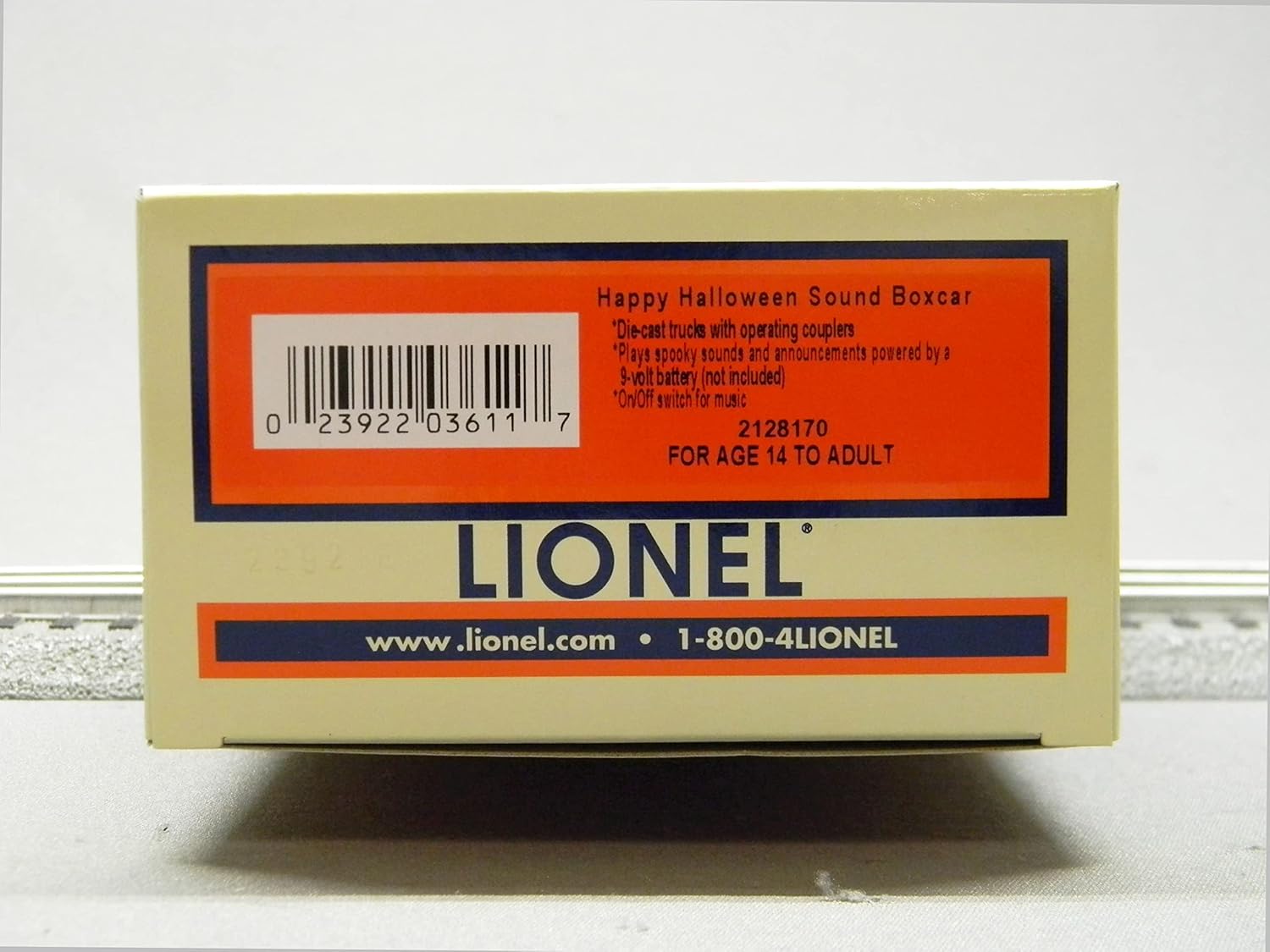 Lionel Auto de sonido de Halloween, funciona con batería de 9 voltios, 10.5 pulgadas (2128170)