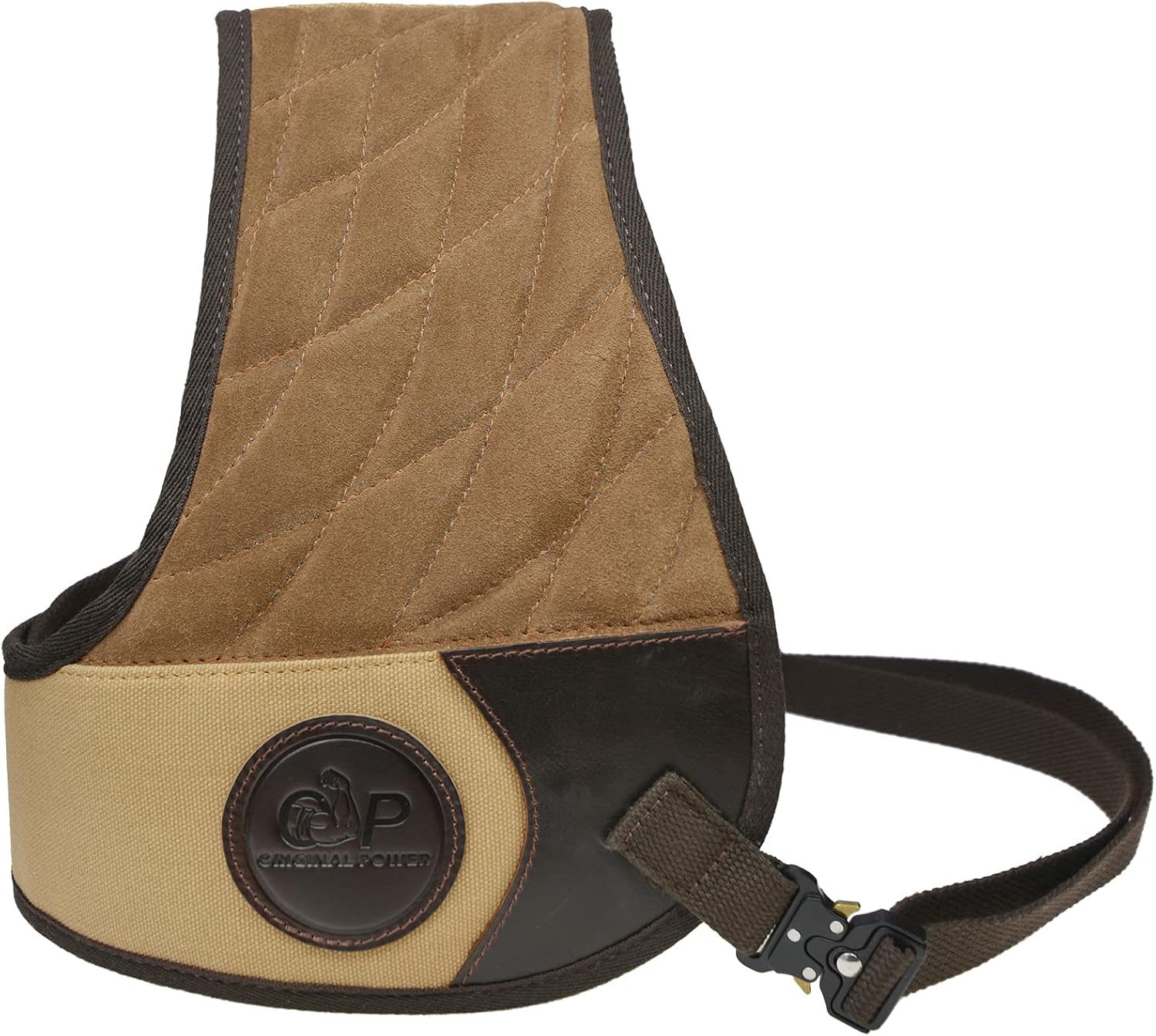 Chaleco protector de cuero para rifle de escopeta, chaleco acolchado reductor de retroceso, protector de campo con correas ajustables