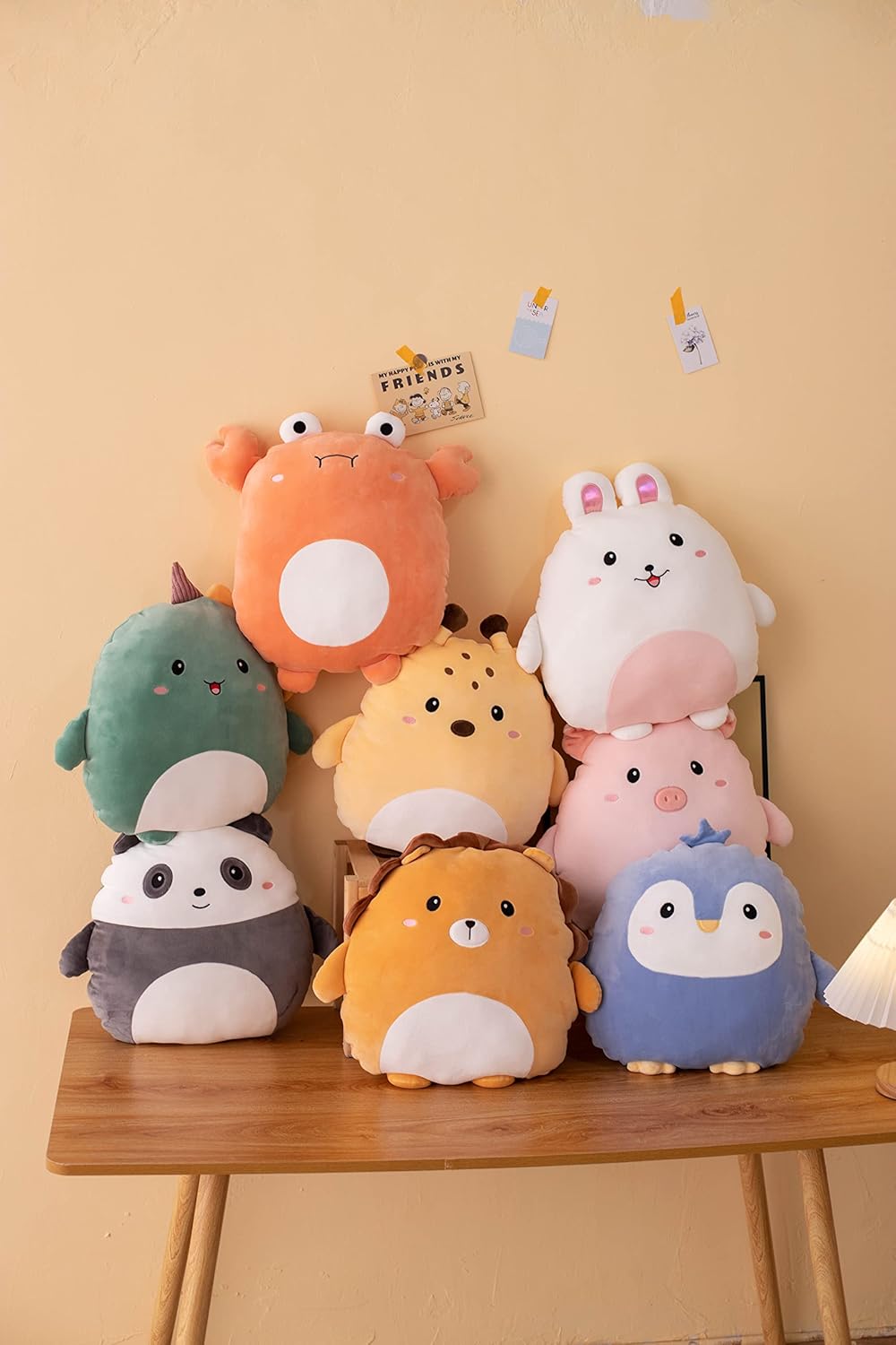 Almohada suave de peluche de ciervo para abrazar, lindo juguete de peluche de ciervo, animales de peluche para niños, juguetes de peluche para