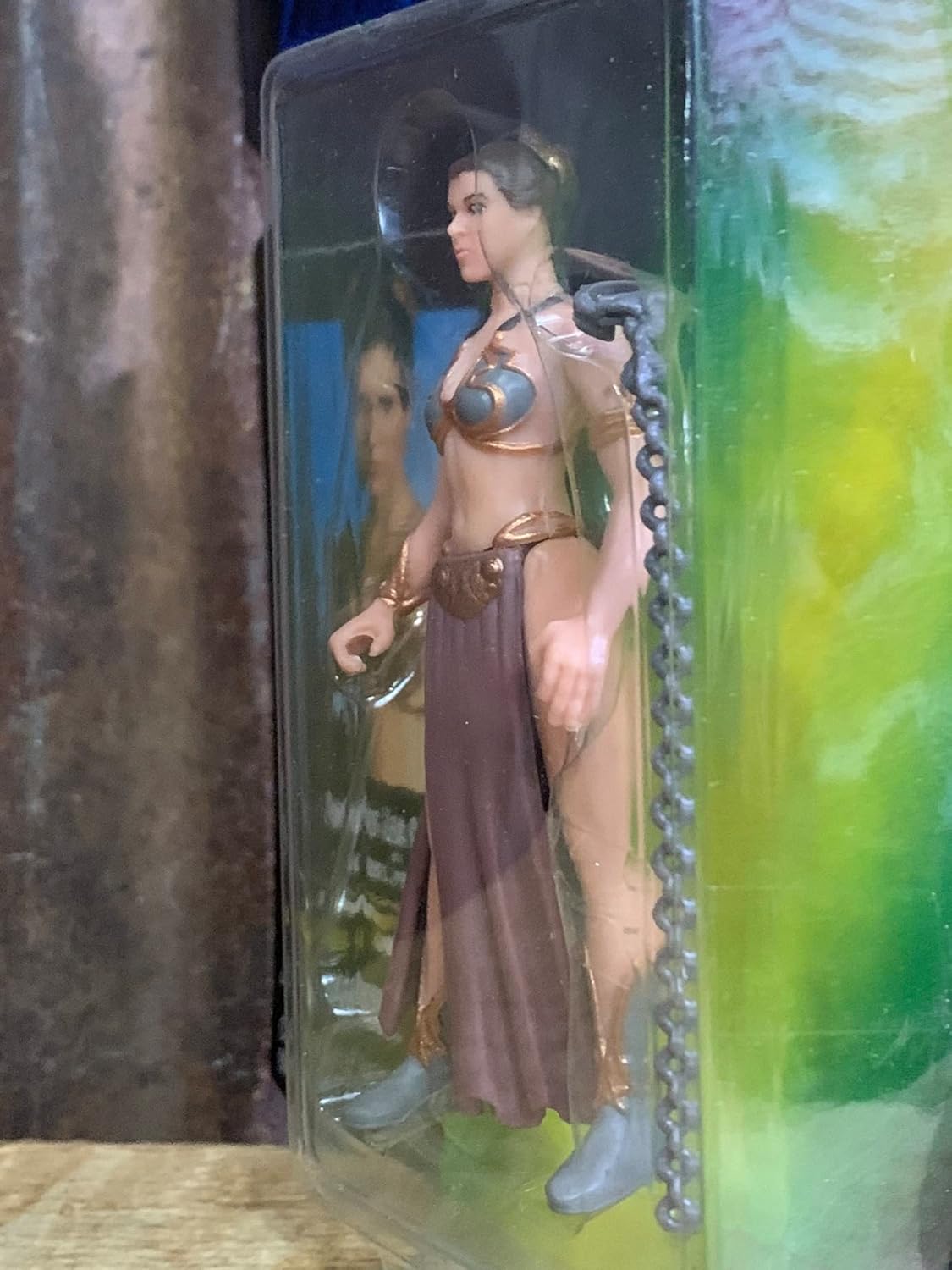 Star Wars The Power of the Force – Figura de acción de la princesa Leia Organa como prisionera de Jabba