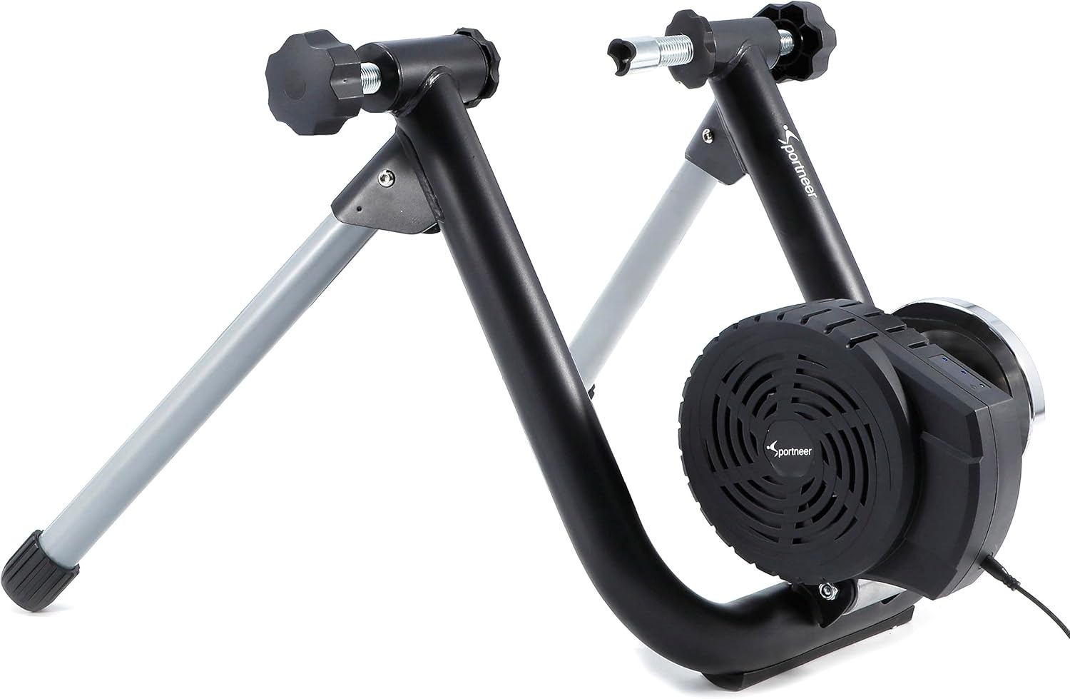 Sportneer Entrenador de bicicleta – Entrenador de bicicleta estacionario inteligente compatible con conexión Bluetooth y ANT+ – Soporte de