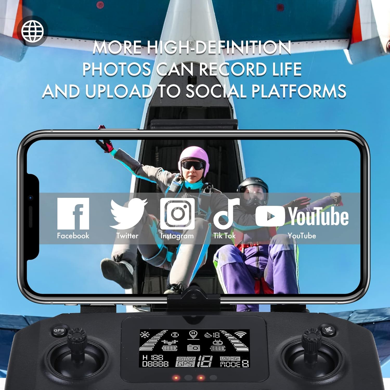 NMY Drones con cámara para adultos 4k, 5G WIFI FPV Transmisión Drone, 40 minutos de tiempo de vuelo en 2 baterías, motor sin escobillas, control de