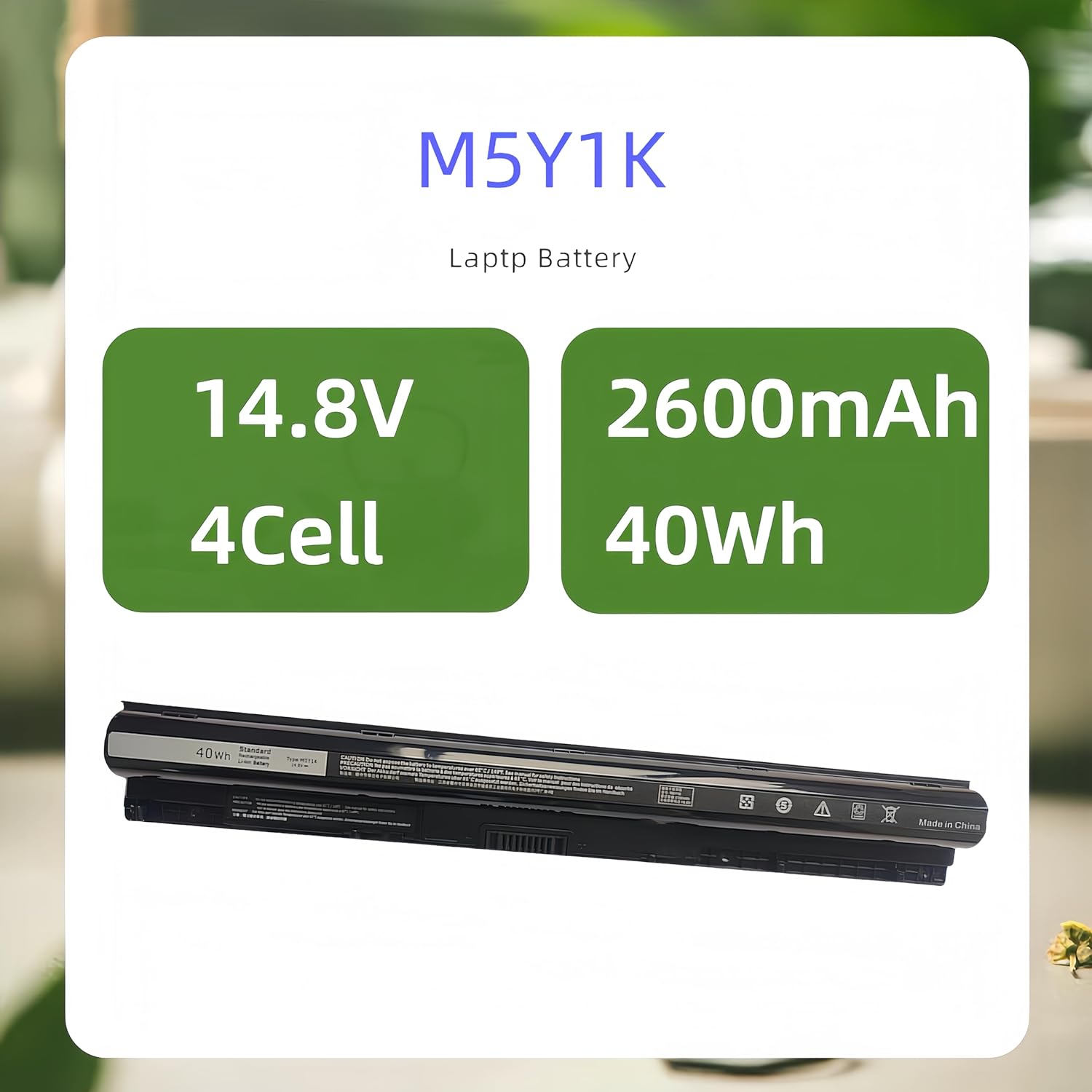 M5Y1K – Batería para portátil Dell Inspiron 15 5000 3000 Series 5559 5558 5555 5555 5566 5755 5759 i5759 5759 5758 3451 3567 i3567 3458 3552 GXVJ3