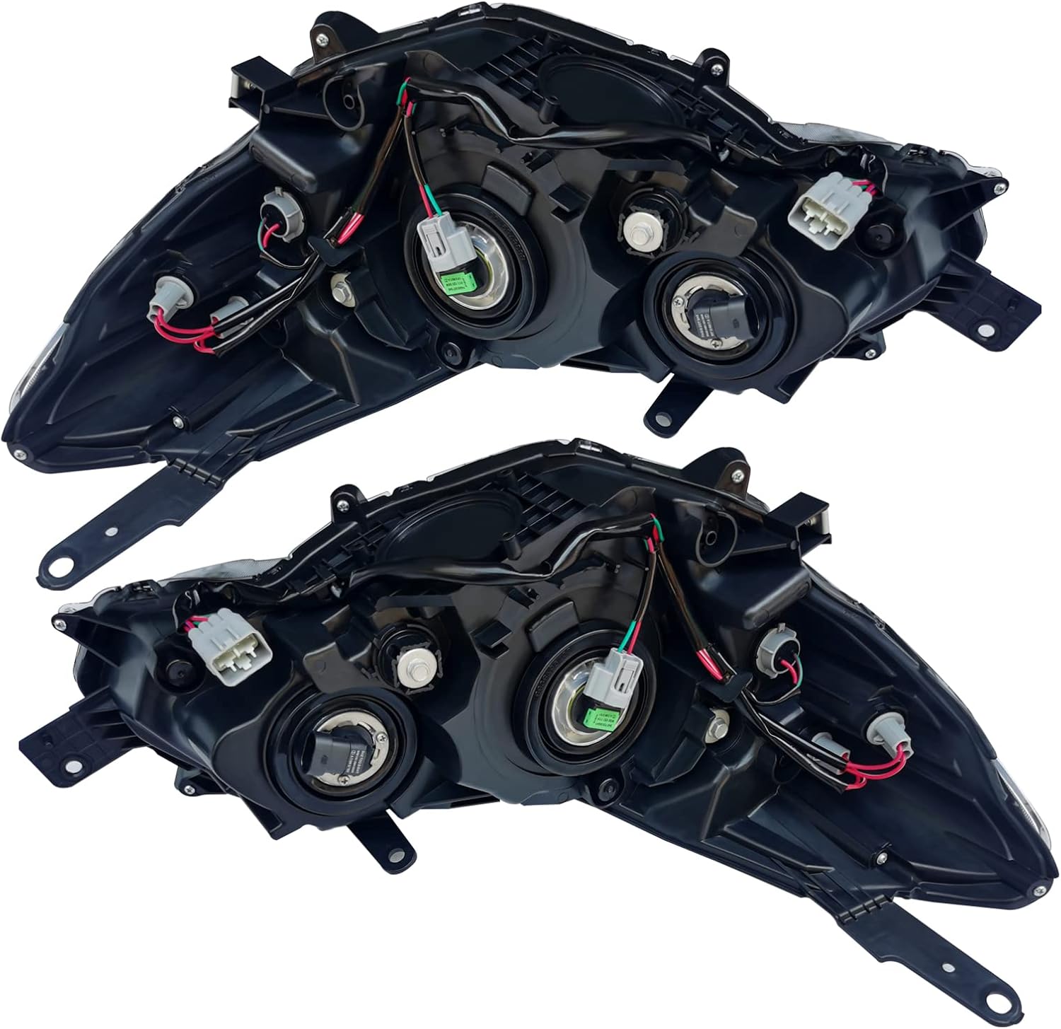 CNCEST Par de faros delanteros halógenos, ajuste directo, carcasa cromada, lente transparente, para modelos Subaru Impreza 2015-2016, delantero
