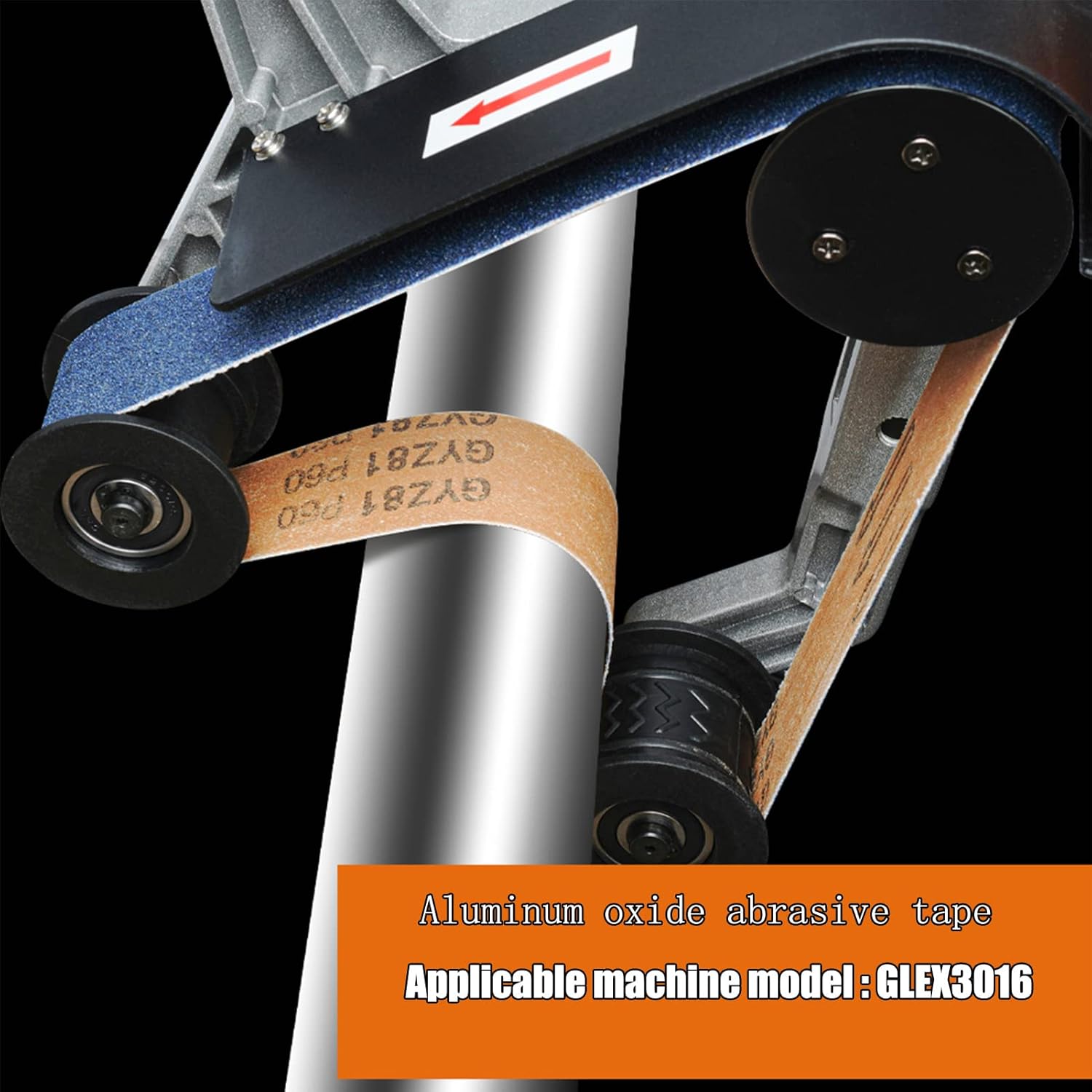 GLEX HPG240-15 1-12″ x 30″ Cinturón de lijado de óxido de aluminio, grano 240, paquete de 15