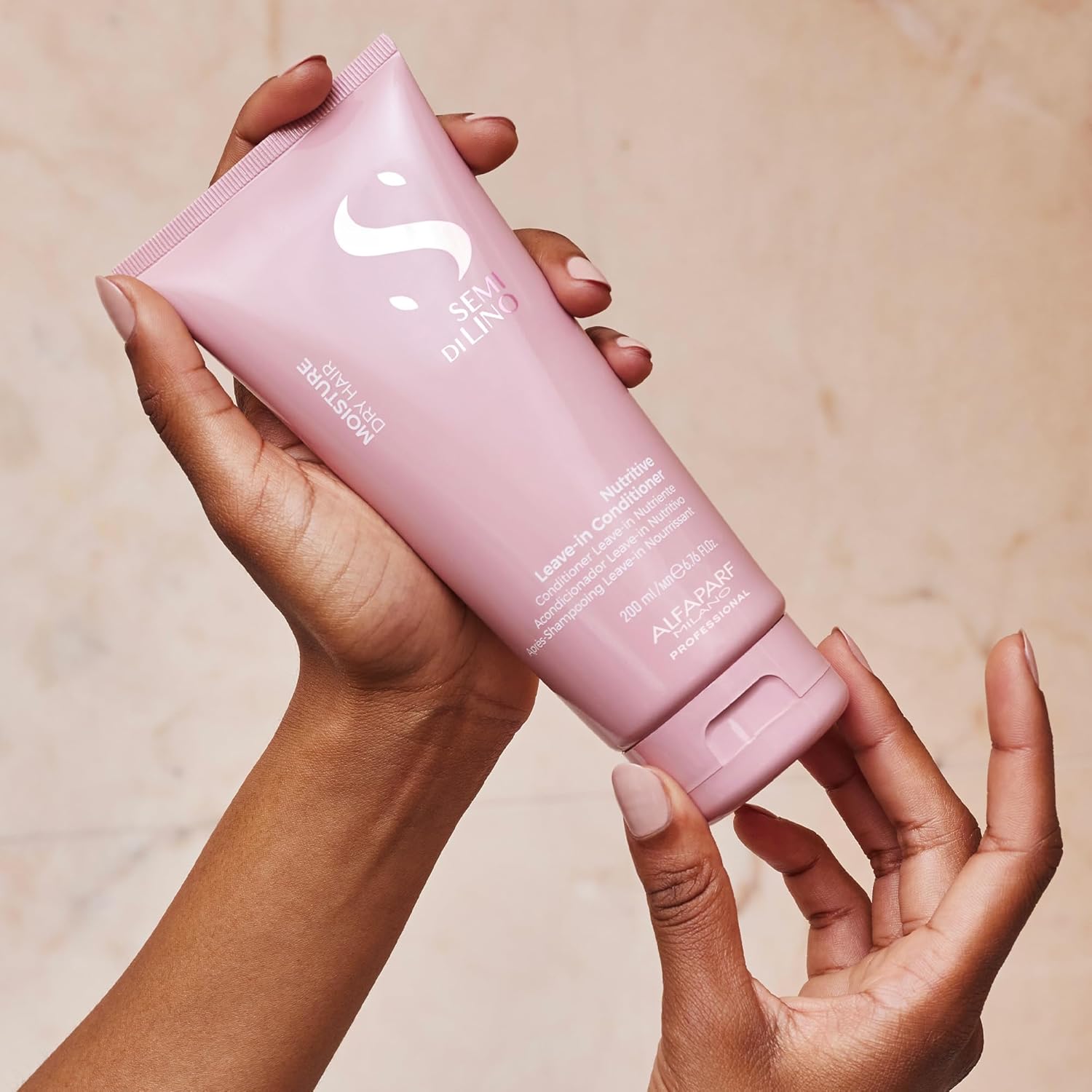 ALFAPARF MILANO Semi Di Lino Moisture Nutritive Deep Conditioning Hair Mask (6.76 oz) + Champú Hidratante (8.45 oz) + Acondicionador sin enjuague