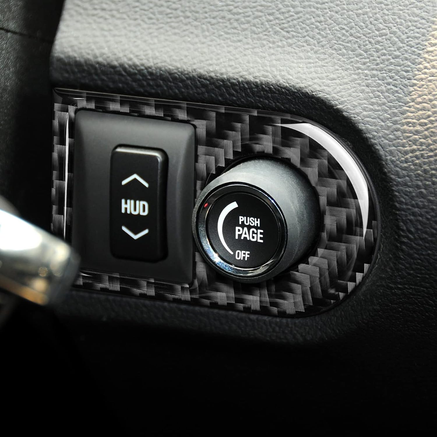 Coche HUD panel adhesivo fibra de carbono accesorios interiores para Chevrolet Camaro 2010 2011 2012 2013 2014 2015