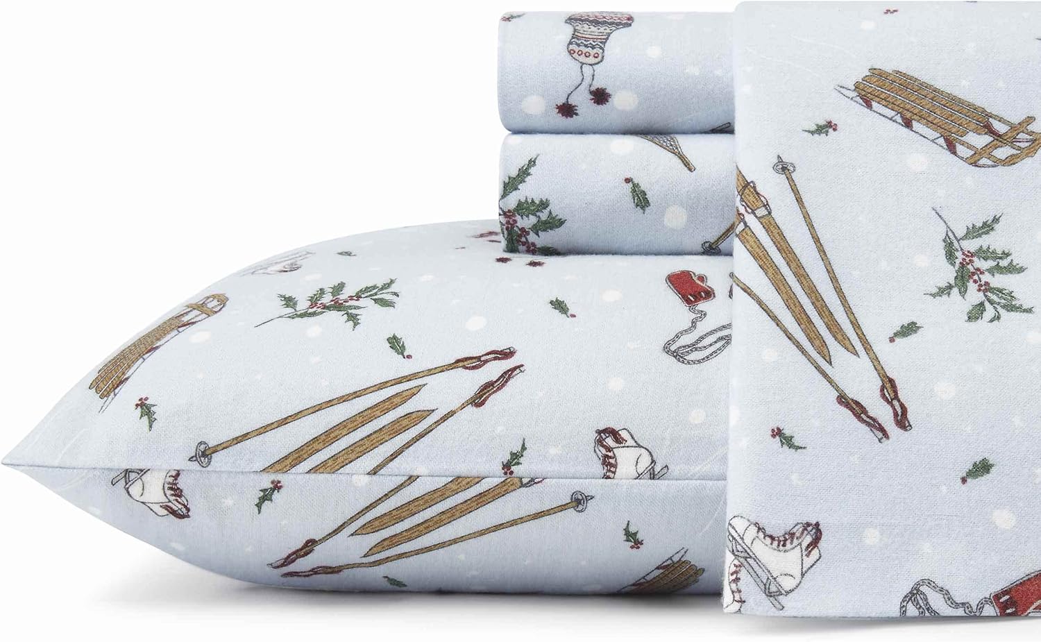 Eddie Bauer Flannel Collection – Juego de sábanas de algodón, preencogido y cepillado para mayor suavidad, comodidad y sensación de calidez, tamaño