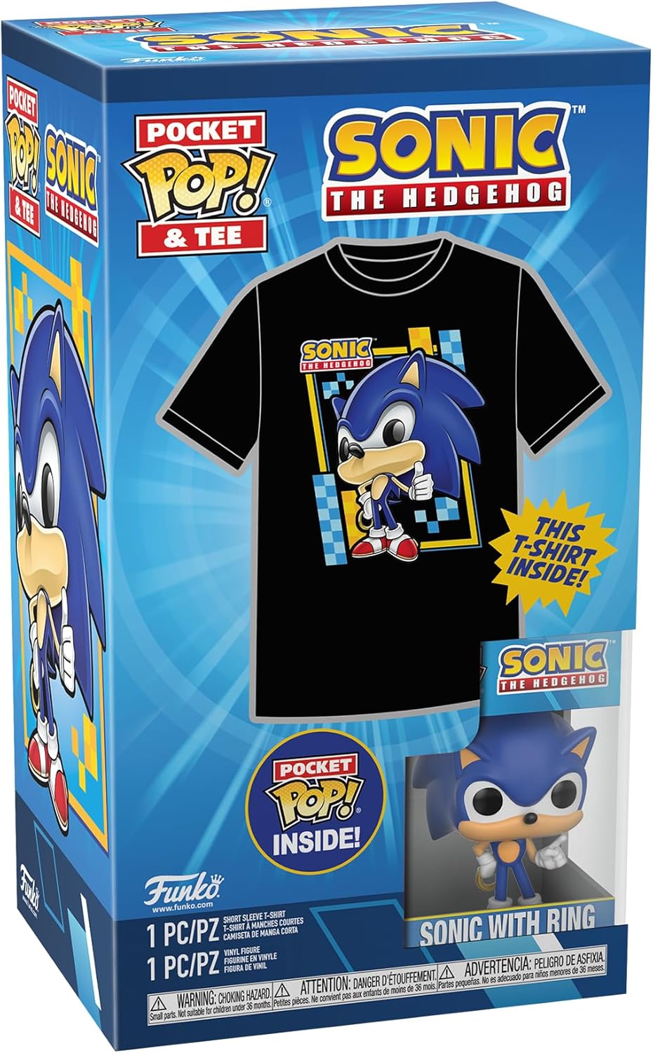 Funko Pocket Pop! & Tee Sonic – Niños (XL)