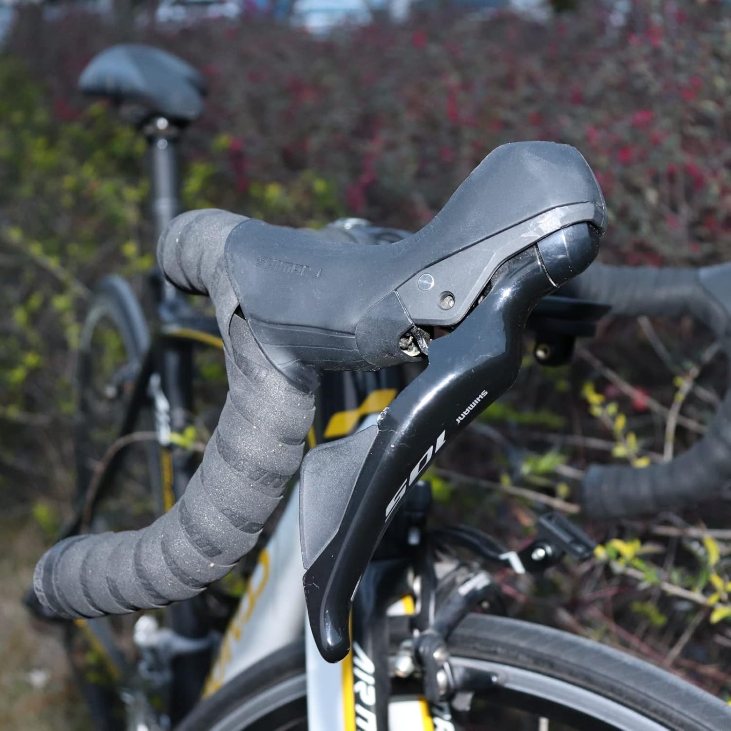 STI – Campanas de palanca de agarre para bicicleta compatibles con Shimano Ultegra 105 ST-R7025ST-R7020, par de capó de empuñaduras de freno,